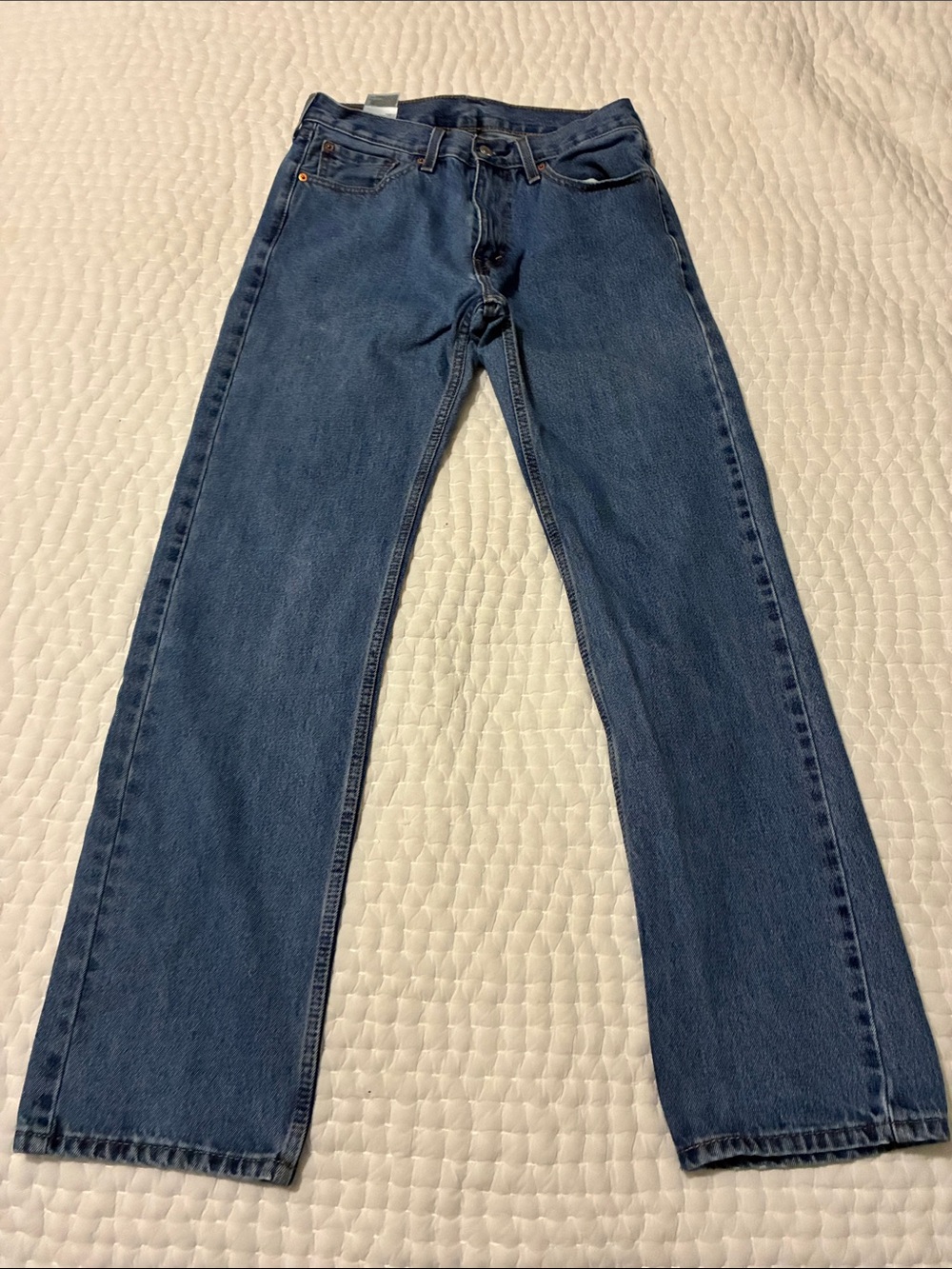 Levi's Men’s 505 Jeans in Deep Blue Denim 32x34